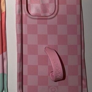 Loopy Case Pink Checkered Phone Cover